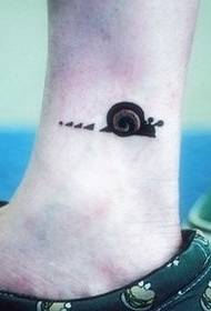 fod sød snegl tatovering billede
