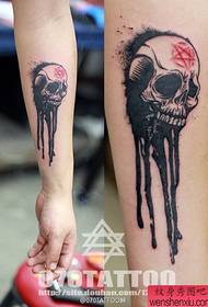 paras tatuointinäytön kuva suosittelee käsivarren kallon tatuointikuviota