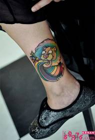 kalf cartoon leeuw tattoo foto