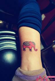 calf cute elephant tattoo picture
