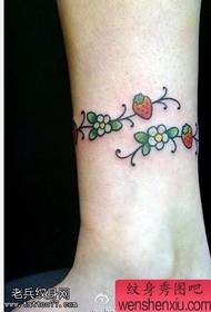 small fresh feet strawberry flower tattoo works