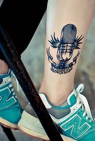 music of the wheat ankle fashion tattoo picture