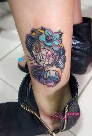 Creative Art Ankle Tattoo Picture