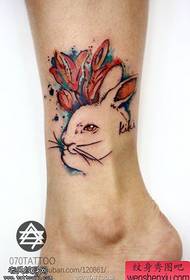 Женская Ankle Color Rabbit Тату Тату 49811-көтөрүү түстүү алмаз тату тату шоу чыгалы үлүшү менен Тату 49812-Foot түстүү карын тату тарабынан бөлүшүлгөн тарабынан бөлүшүлгөн