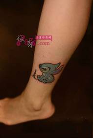 cute elf ankle tattoo picture