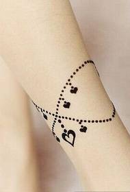 girls feet ladies style beautiful anklet tattoo pattern pictures