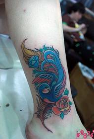 боја Слика ластавица перо личност тетоважа глежња