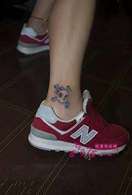 exquisite little ankle tattoo picture