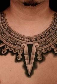 ngực Aztec Gram vòng cổ totem mẫu hình xăm