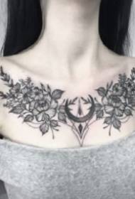 sexy flower kirji tattoo yarinya kirji sexy kafada furanni da kuma flower kirjin tattoo juna
