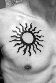 Patrón de tatuaxe masculino creativo patrón de tatuaxe de peito completo creativo