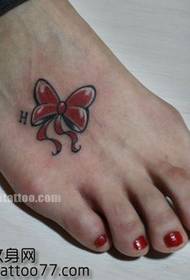 piękno stóp popularny łuk tatuaż wzór