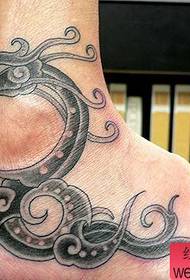 Tattoo 520 Gallery: Pedal Totem Dragon Tattoo mønster