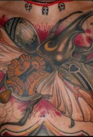 chest color personality insect tattoo pattern