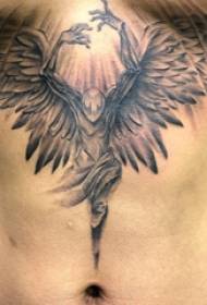 angel wings tattoo material male under the chest angel wings tattoo pattern