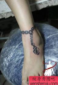 beauty foot anklet tattoo pattern  50619 - Foot Totem Vine Tattoo Pattern