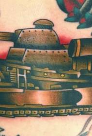 chest color cartoon tank tattoo pattern