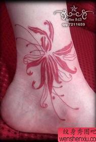 kecantikan warna kaki bunga bunga tato totem