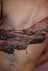 bark ngjyr realist model i tatuazheve me bomba të mëdha