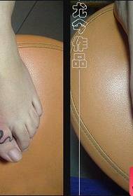 voet paartjie totem slang tatoeëring