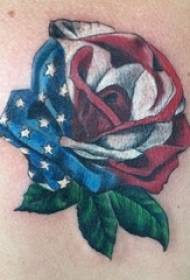 Tattoo chest male boys chest colored rose tattoo pictures