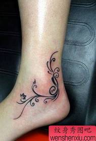 foot totem vine tattoo pattern
