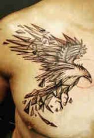 Baile Animal Tattoo Boy Chest Black Bird Tattoo Picture