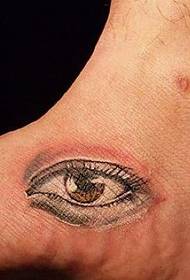 foot tattoo pattern: foot-eye tattoo pattern