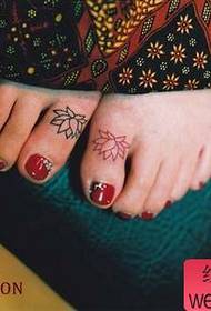 Fuß Lotus Tattoo