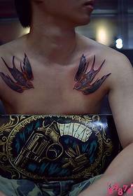 tidal man chest chest amm tattoo