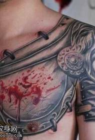 Узорак тетоваже ратног оклопног оружја