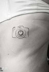 chest camera tattoo pattern