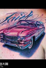 chest car tattoo pattern
