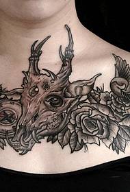 various combinations of chest personality tattoo pictures