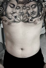 maziso maviri anopenya ne chest chest hemisphere tattoo tattoo