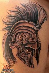 Ancient Roman soldier tattoo pattern