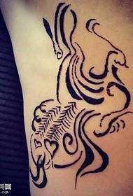 Phoenix Totem Tattoo Pattern