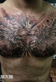 chest love wings tattoo Pattern