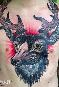 chest deer Tattoo pattern