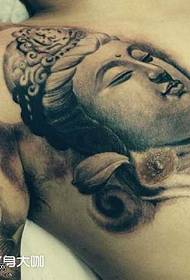Chest Guanyin Tattoo Patroon