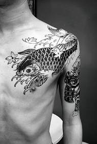 80 after the chest clear half-carved turtle tattoo pattern