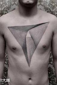 chest point tattoo tattoo pattern