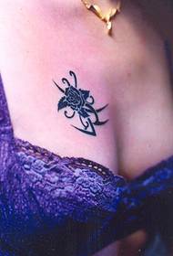 chest rose totem Tattoo