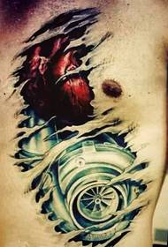 Featured domineering mechanical tattoo