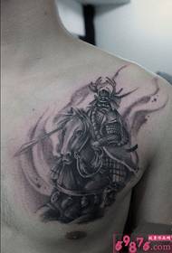 Japán szamuráj Honda Bhagha tetoválás képe