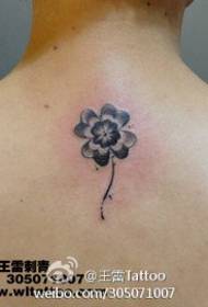 lucky four-leaf clover tattoo