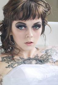bath beauty show chest sexy tattoo