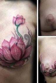 Mimi en el patrón de tatuaje de loto