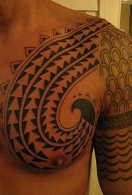 Shawl traditional Hawaiian tattoo picture