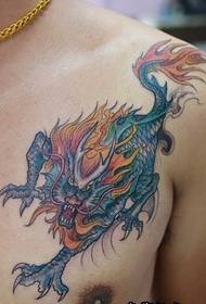 nice chest kylin tattoo picture picture